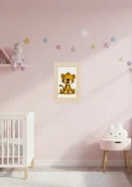 camera-bebe-copii-poster-zoom-fete-A3-poster-pentru-camera-copiilor-tigrisor-fericit